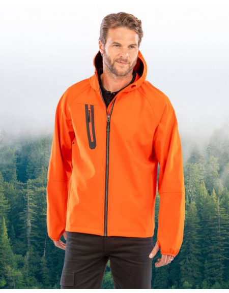 Jachetă softshell unisex cu 3 straturi și glugă